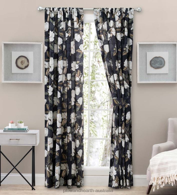 Plow & Hearth Magnolia Curtains P22BD2585 Houseware