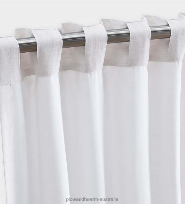 Plow & Hearth Serene Linen Blend Curtains P22BD2607 Houseware