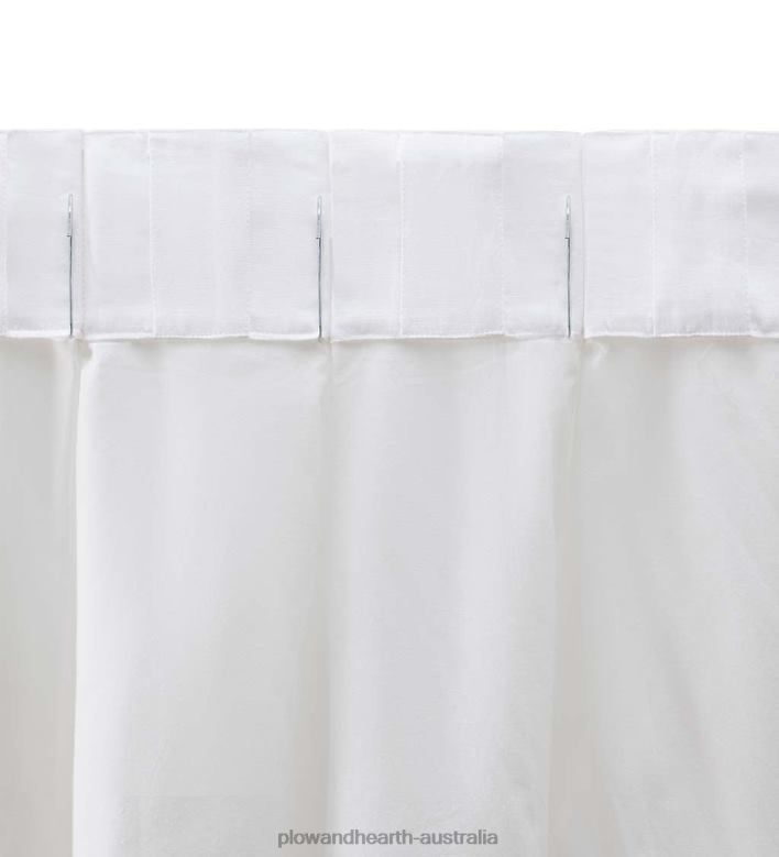 Plow & Hearth Serene Linen Blend Curtains P22BD2607 Houseware