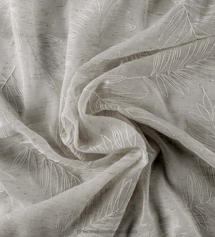 Plow & Hearth Sheer Leaf Curtains P22BD2610 Houseware