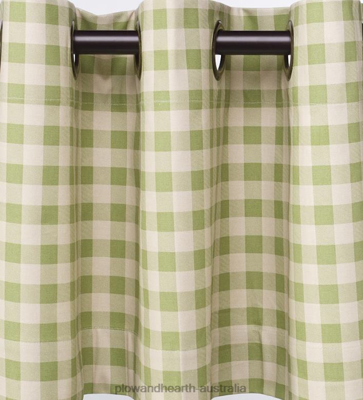 Plow & Hearth Thermalogic Energy Efficient Insulated Check Grommet-Top Curtain Pairs P22BD2555 Houseware