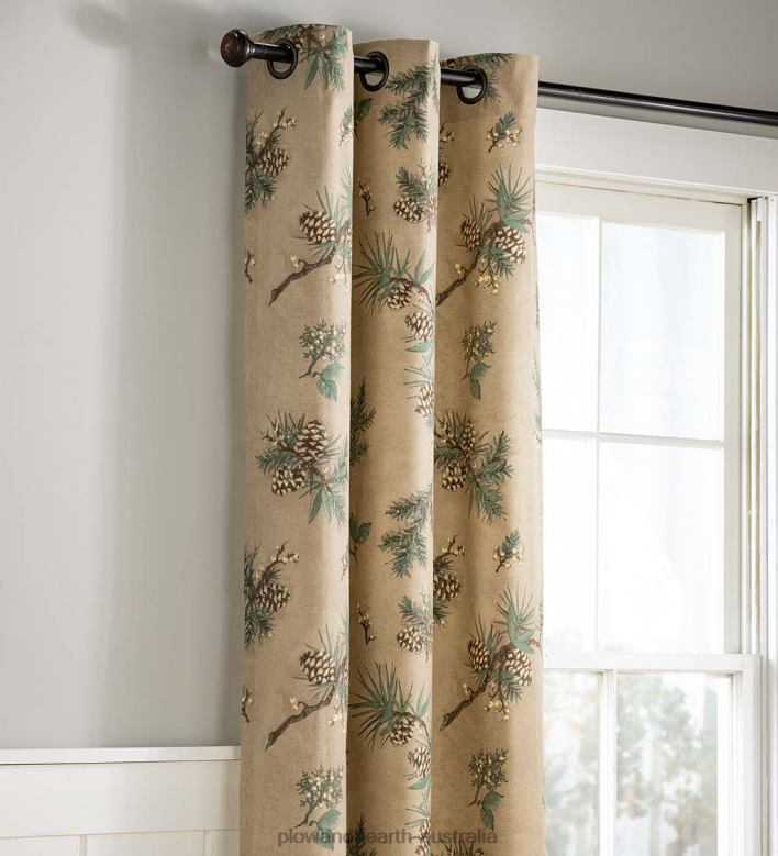 Plow & Hearth Thermalogic Insulated Peaceful Pine Grommet-Top Curtains P22BD2559 Houseware