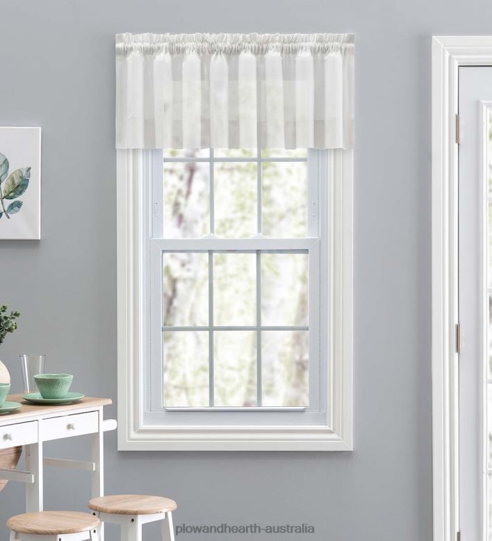 Plow & Hearth Tie Back Shadow Pleat Rod Pocket Curtains P22BD2587 Houseware