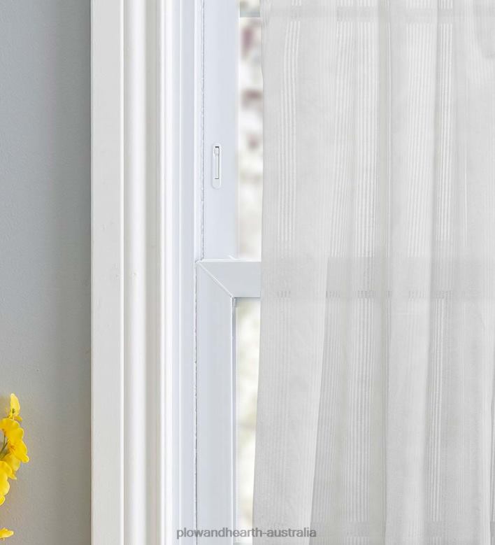 Plow & Hearth Tie Back Shadow Pleat Rod Pocket Curtains P22BD2587 Houseware