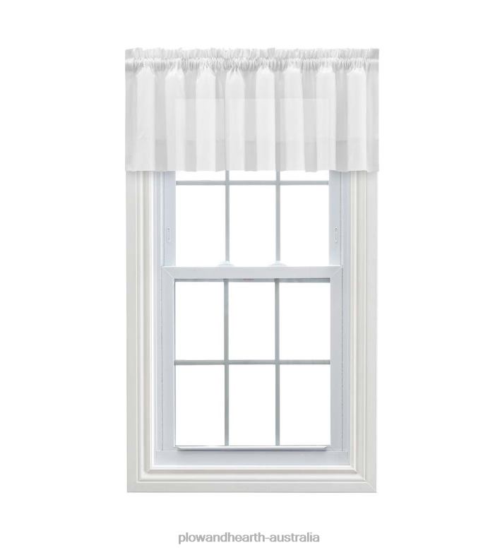 Plow & Hearth Tie Back Shadow Pleat Rod Pocket Curtains P22BD2587 Houseware