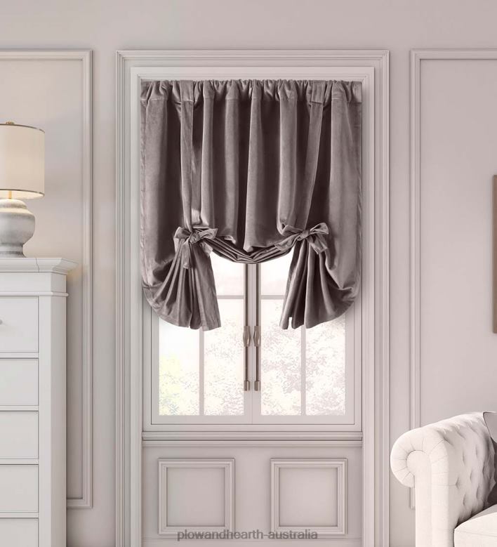 Plow & Hearth Velvet Curtains P22BD2605 Houseware