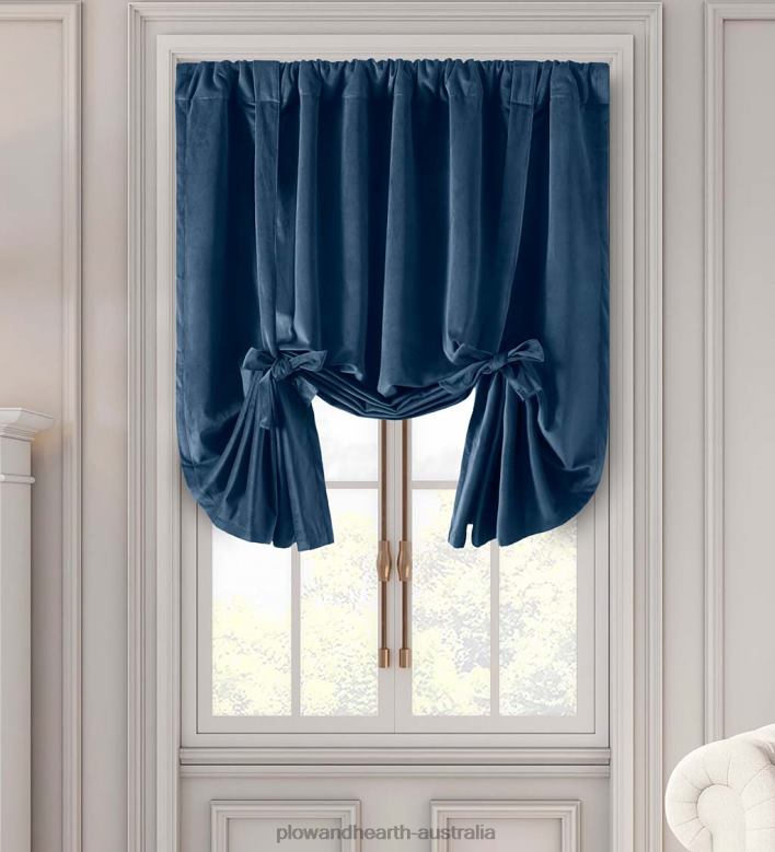 Plow & Hearth Velvet Curtains P22BD2605 Houseware