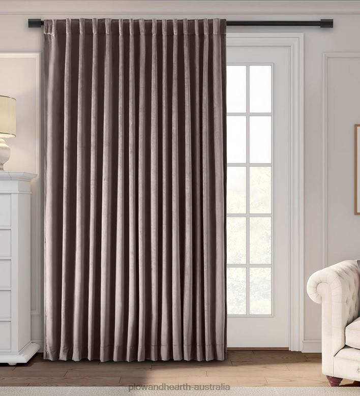 Plow & Hearth Velvet Curtains P22BD2605 Houseware