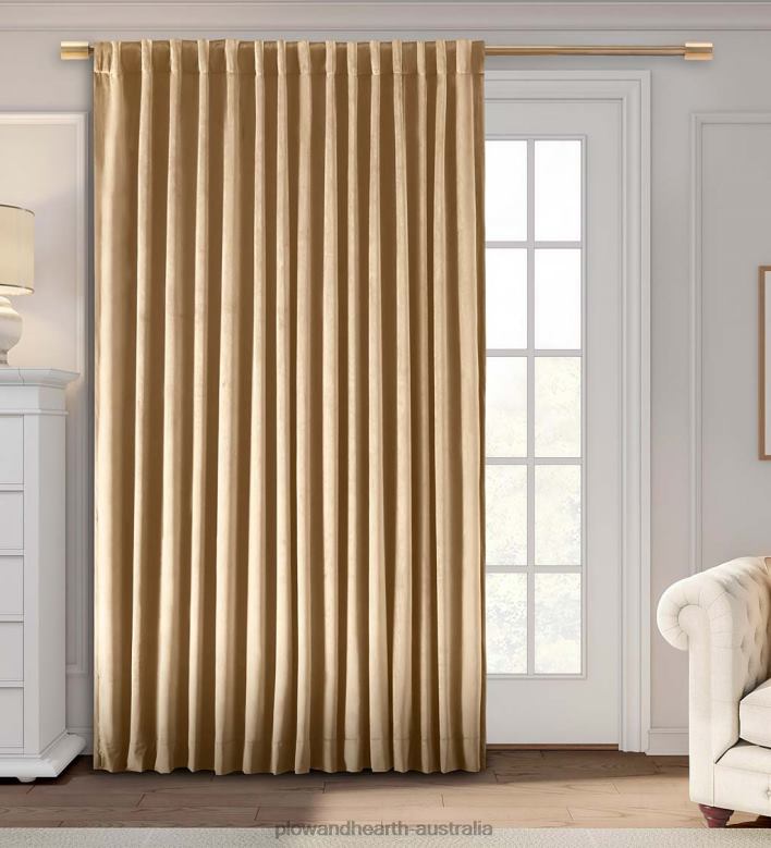 Plow & Hearth Velvet Curtains P22BD2605 Houseware