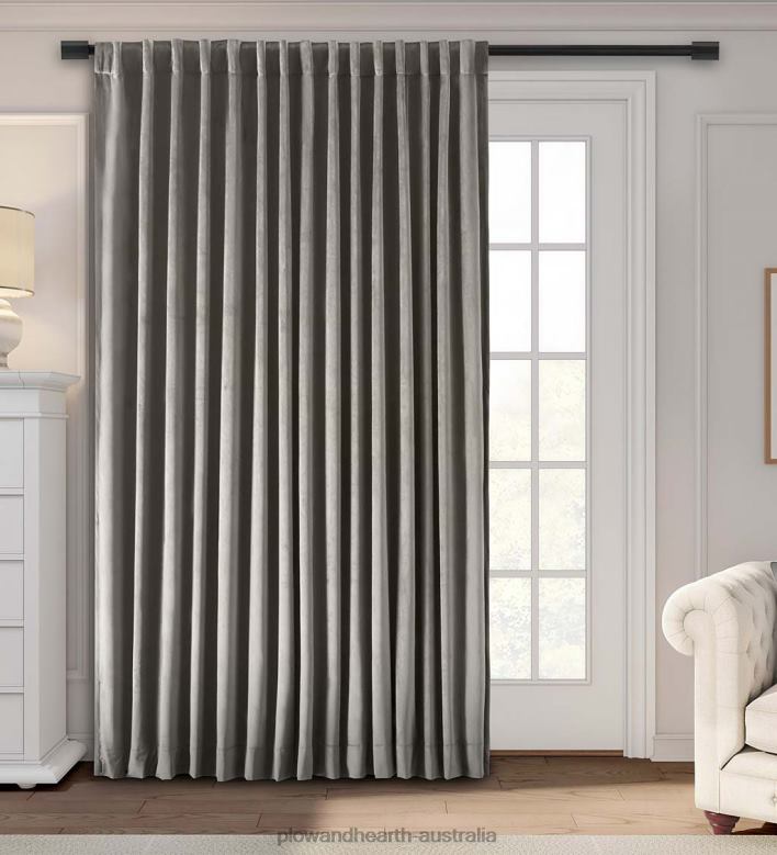 Plow & Hearth Velvet Curtains P22BD2605 Houseware