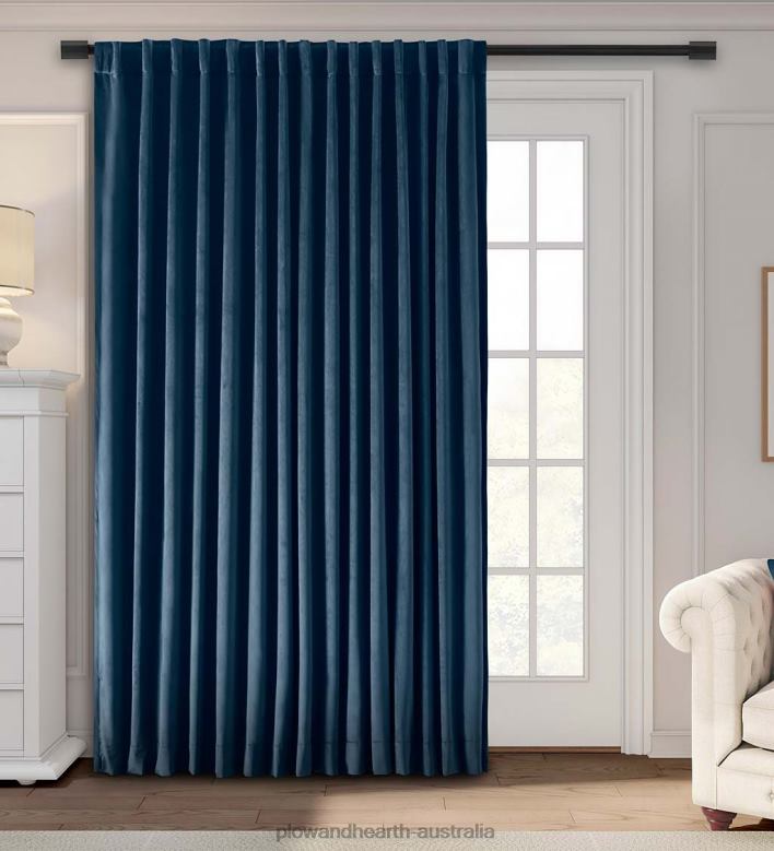 Plow & Hearth Velvet Curtains P22BD2605 Houseware