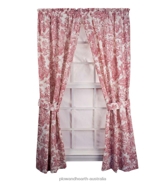 Plow & Hearth Victoria Park Toile Curtains P22BD2579 Houseware