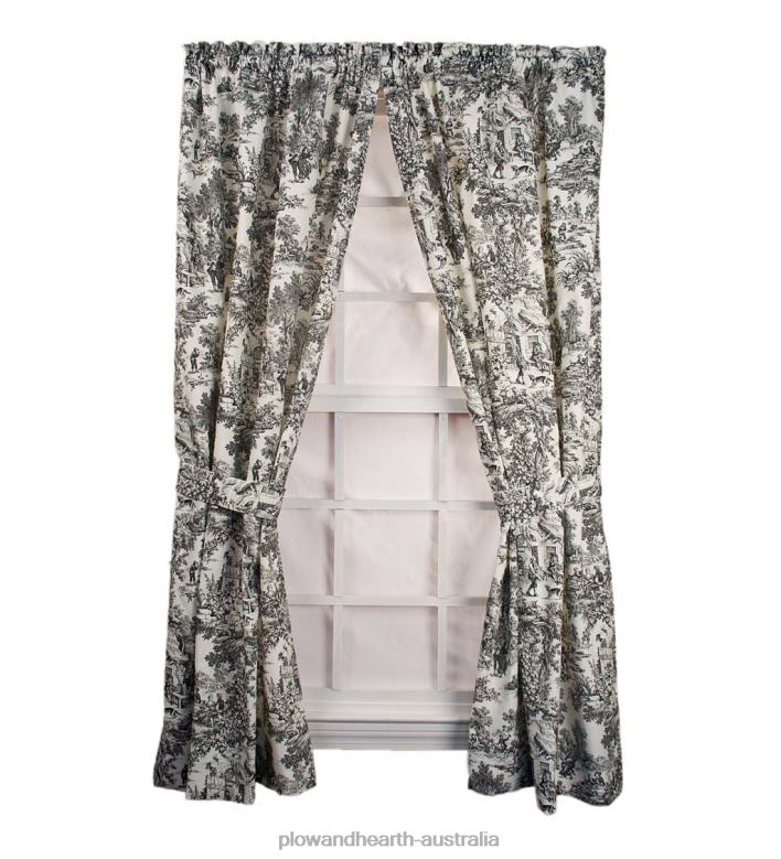 Plow & Hearth Victoria Park Toile Curtains P22BD2579 Houseware