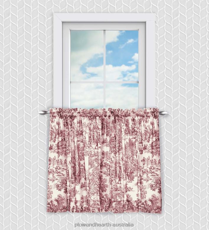Plow & Hearth Victoria Park Toile Curtains P22BD2579 Houseware