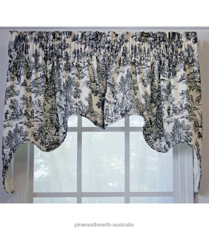 Plow & Hearth Victoria Park Toile Curtains P22BD2579 Houseware