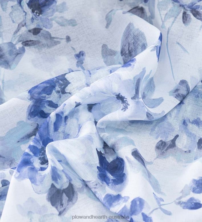 Plow & Hearth Whimsical Sheer Rod Pocket Panel Curtains and Valance P22BD2600 Houseware