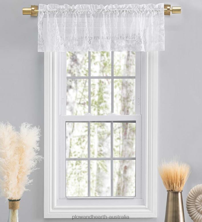 Plow & Hearth Woven Lace Curtains P22BD2614 Houseware