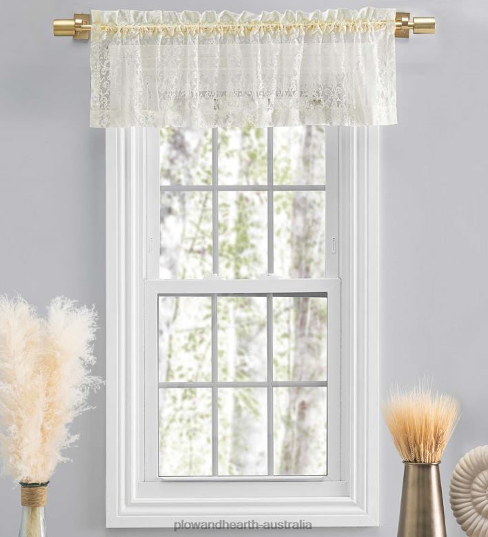 Plow & Hearth Woven Lace Curtains P22BD2614 Houseware