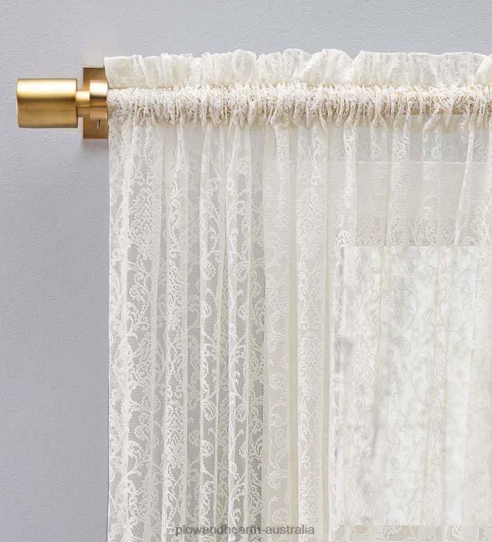 Plow & Hearth Woven Lace Curtains P22BD2614 Houseware