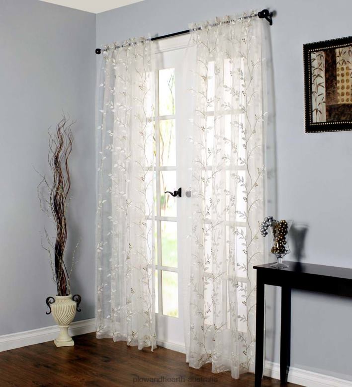 Plow & Hearth Wythe Rod Pocket Curtain Panel P22BD2580 Houseware