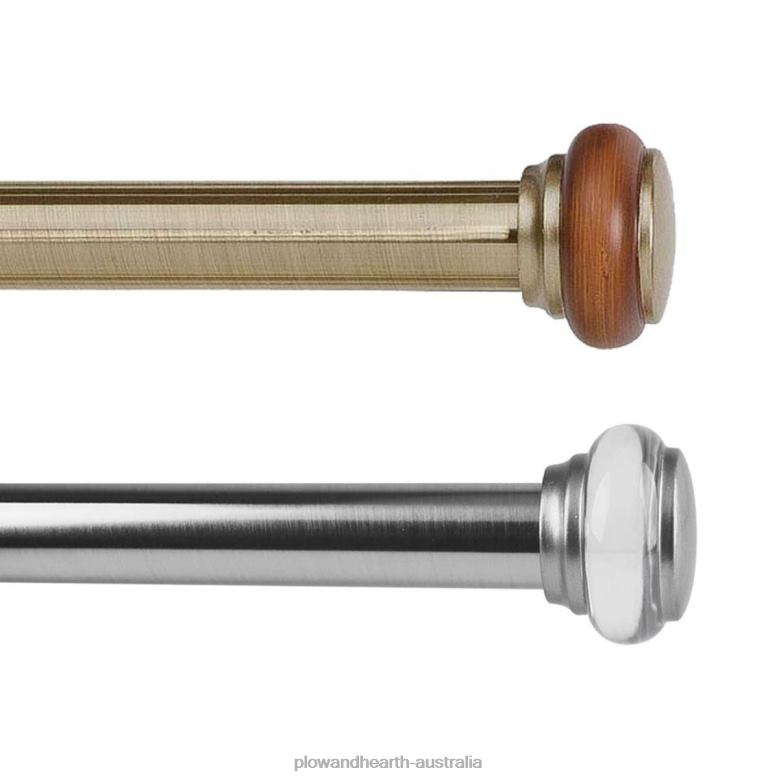 Plow & Hearth Adjustable Steel Titan Imperial Curtain Rods And Matching Accessories P22BD2634 Houseware