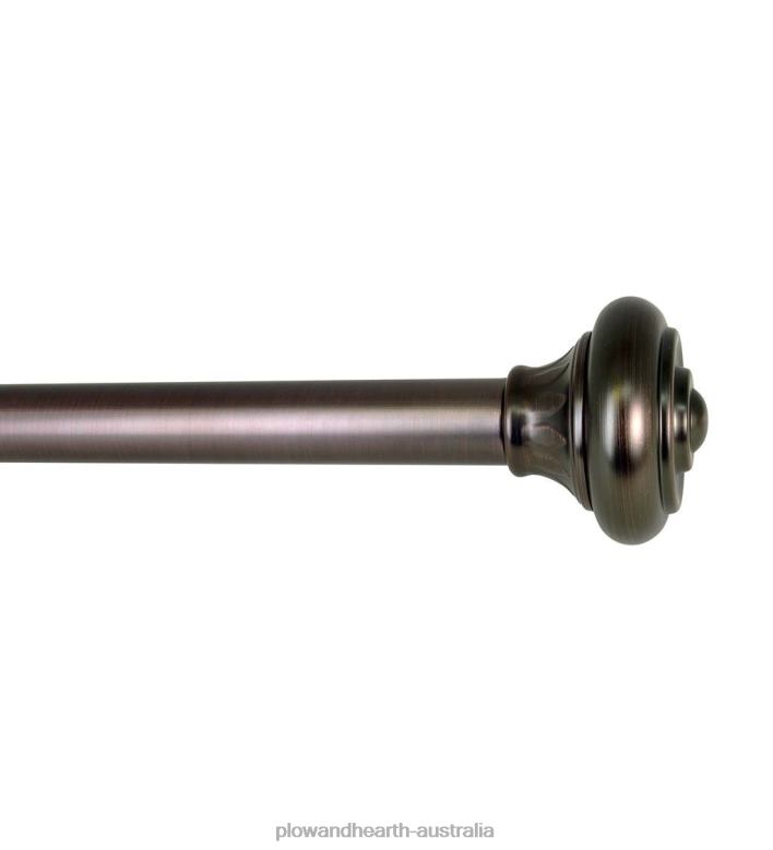 Plow & Hearth Lexington Adjustable Curtain Rod Collection with Royale Finial P22BD2629 Houseware