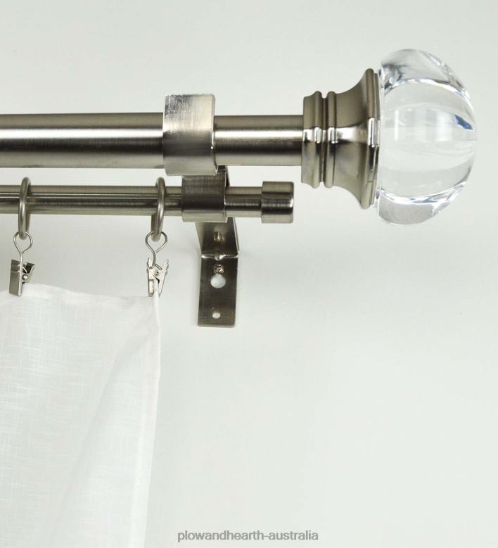 Plow & Hearth Regal Double Curtain Rod Set P22BD2644 Houseware