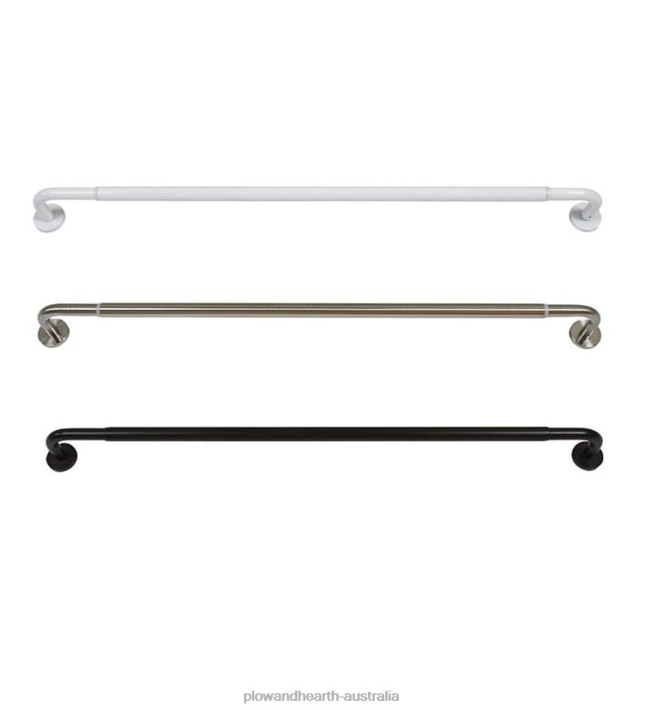 Plow & Hearth Steel Wraparound Privacy Curtain Rod P22BD2630 Houseware