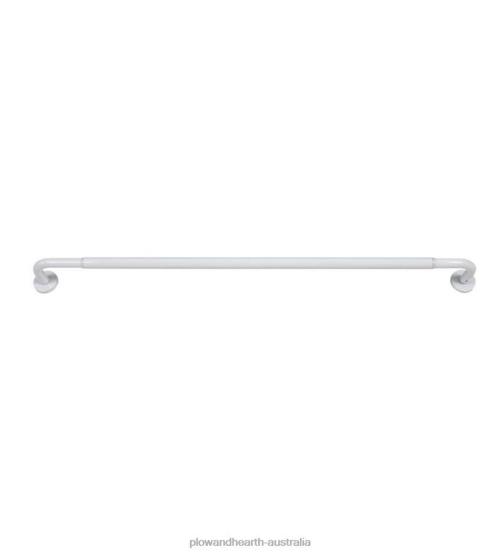 Plow & Hearth Steel Wraparound Privacy Curtain Rod P22BD2630 Houseware