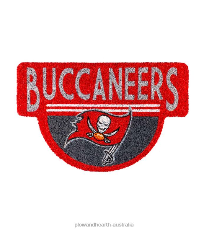 Plow & Hearth NFL Shaped Coir Door Mat - Buccaneers P22BD1589 Rugs & Mats