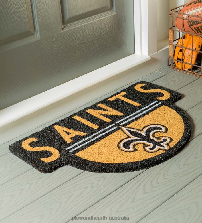 Plow & Hearth NFL Shaped Coir Door Mat - Buccaneers P22BD1589 Rugs & Mats
