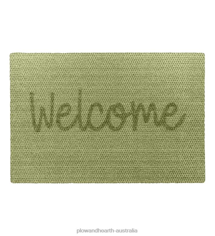 Plow & Hearth Sisal-Look Welcome Doormat - Green P22BD1935 Rugs & Mats
