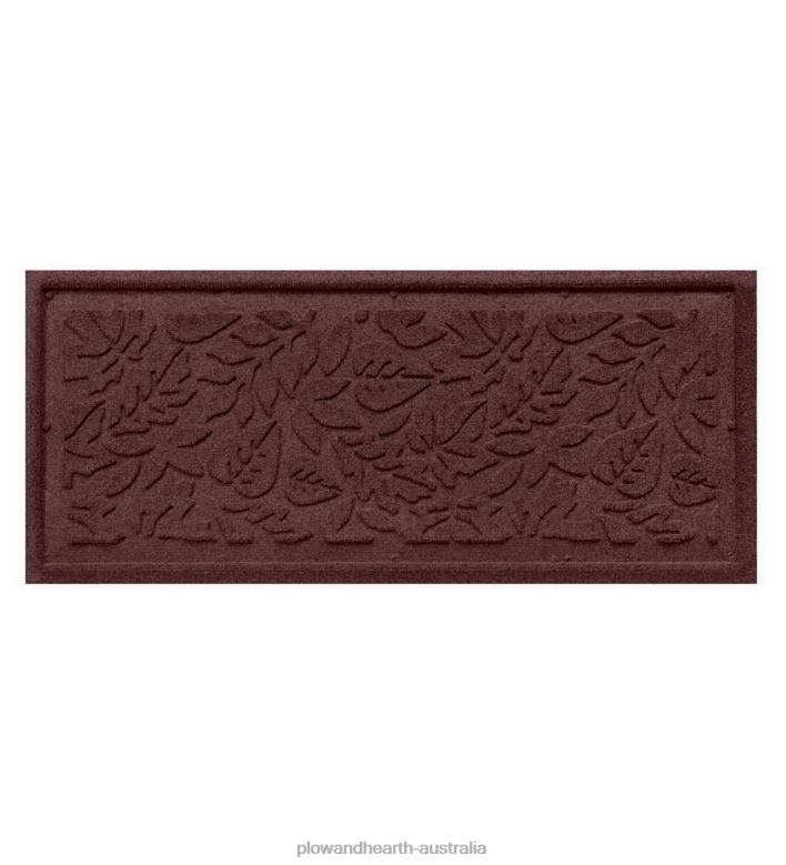 Plow & Hearth Waterhog Fall Day Leaves Boot Tray - Charcoal P22BD1932 Rugs & Mats