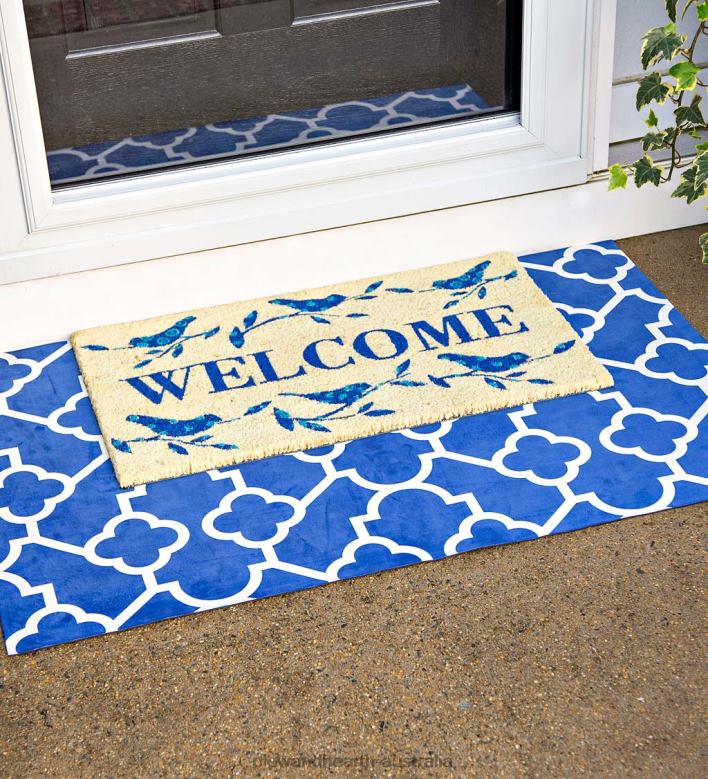 Plow & Hearth Welcome Birds Coir Mat P22BD1941 Rugs & Mats