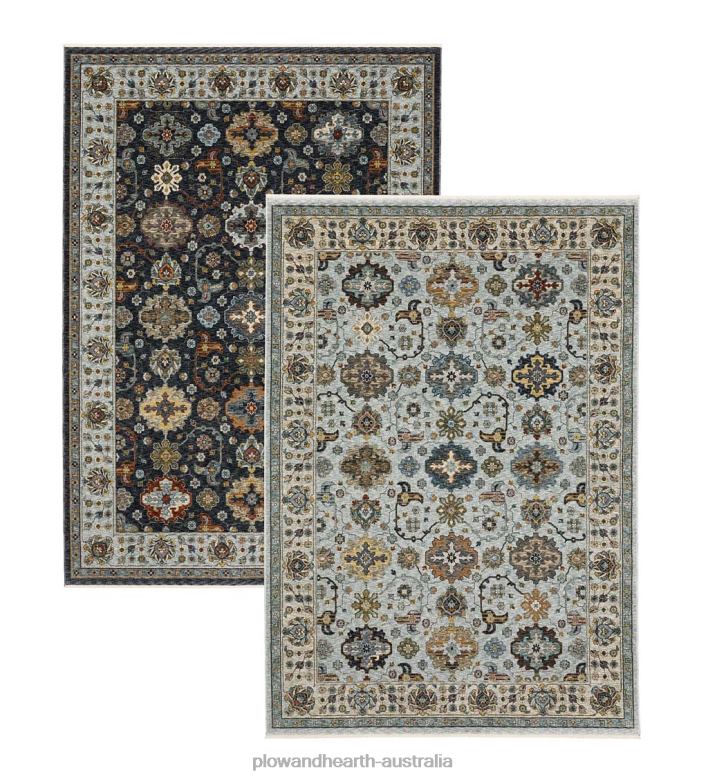 Plow & Hearth Alexandria Traditional Polyester Rug P22BD1819 Rugs & Mats