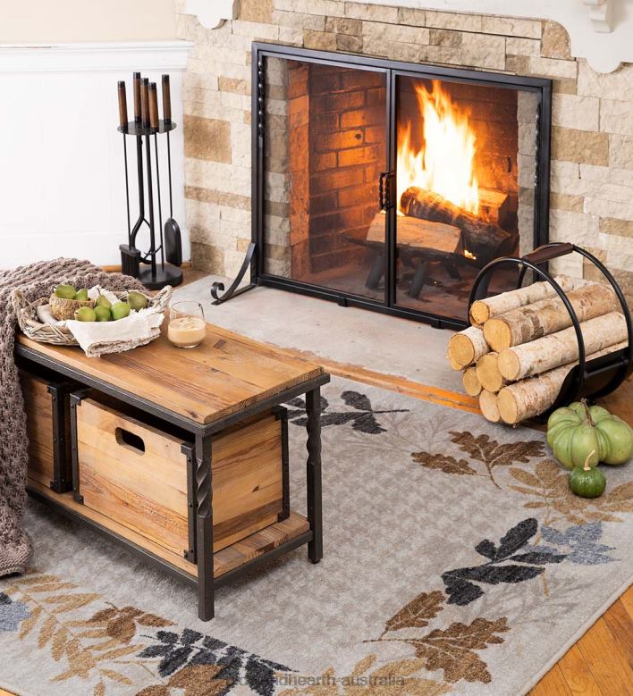 Plow & Hearth Autumn Bough EnduraStran Rug P22BD1783 Rugs & Mats
