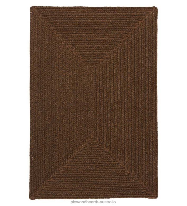 Plow & Hearth Bear Creek Rectangular Braided Wool Blend Rug P22BD1777 Rugs & Mats