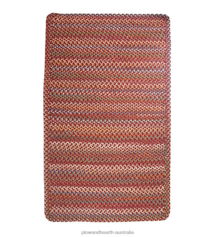 Plow & Hearth Blue Ridge Rectangle Wool Braided Rugs P22BD1765 Rugs & Mats