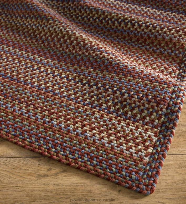 Plow & Hearth Blue Ridge Rectangle Wool Braided Rugs P22BD1765 Rugs & Mats