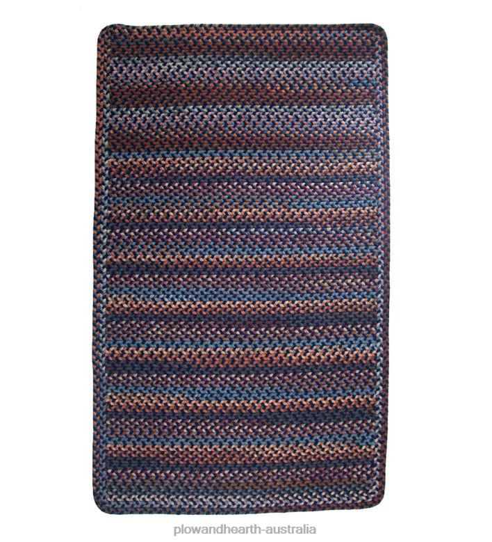Plow & Hearth Blue Ridge Rectangle Wool Braided Rugs P22BD1765 Rugs & Mats
