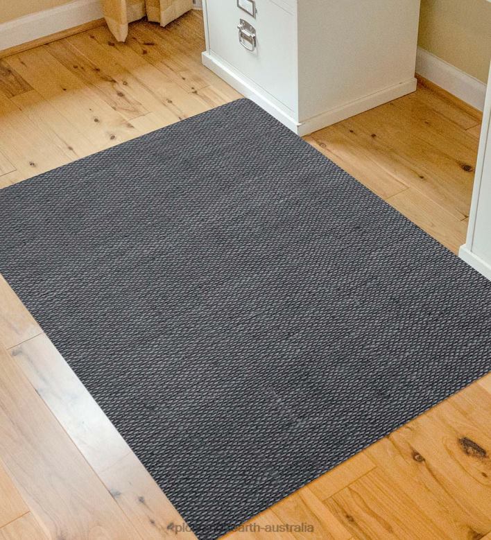 Plow & Hearth Burbury Weave Desk Chair Mat - Gray P22BD1782 Rugs & Mats