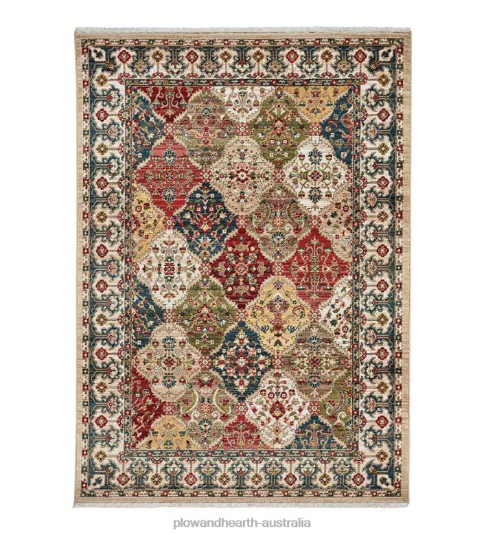 Plow & Hearth Chelsea Panel Polypropylene Rug P22BD1838 Rugs & Mats