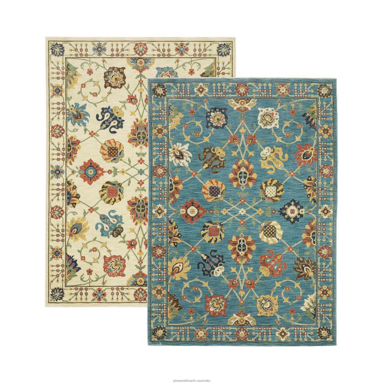 Plow & Hearth Clover Hill Gems Polypropylene Rug P22BD1864 Rugs & Mats