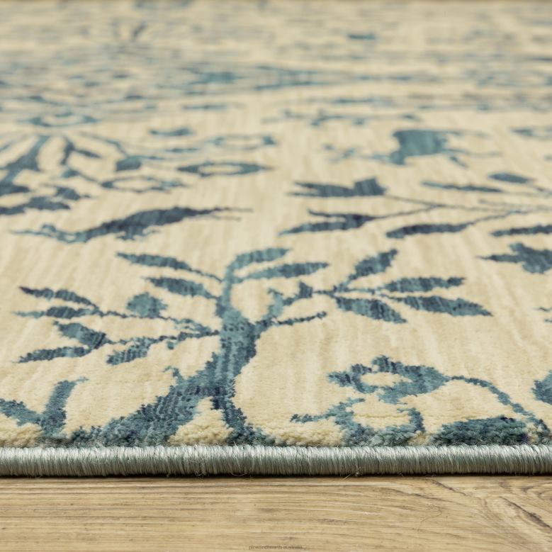 Plow & Hearth Clover Hill Porcelain Polypropylene Rug P22BD1855 Rugs & Mats