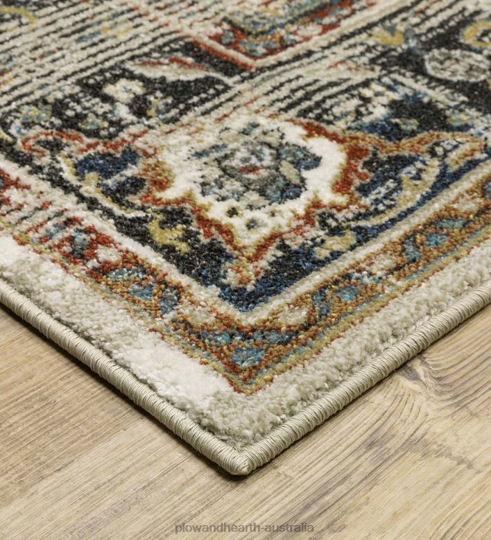 Plow & Hearth Heartland Medallion Polypropylene Rug P22BD1873 Rugs & Mats