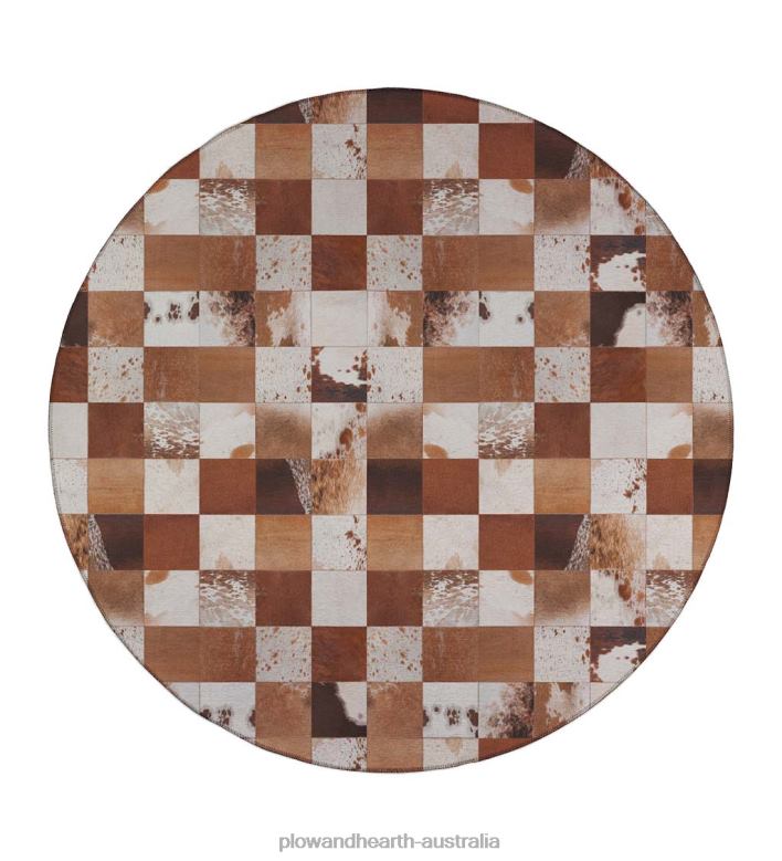 Plow & Hearth Hyde Park Round Rug P22BD1833 Rugs & Mats