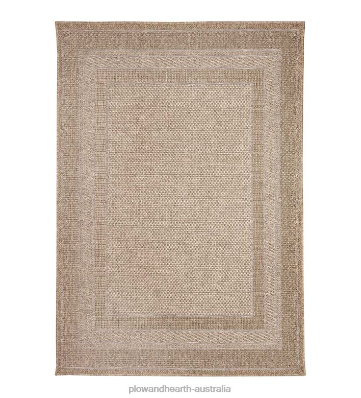 Plow & Hearth Indoor/Outdoor Beachcomber Border Rug P22BD1789 Rugs & Mats