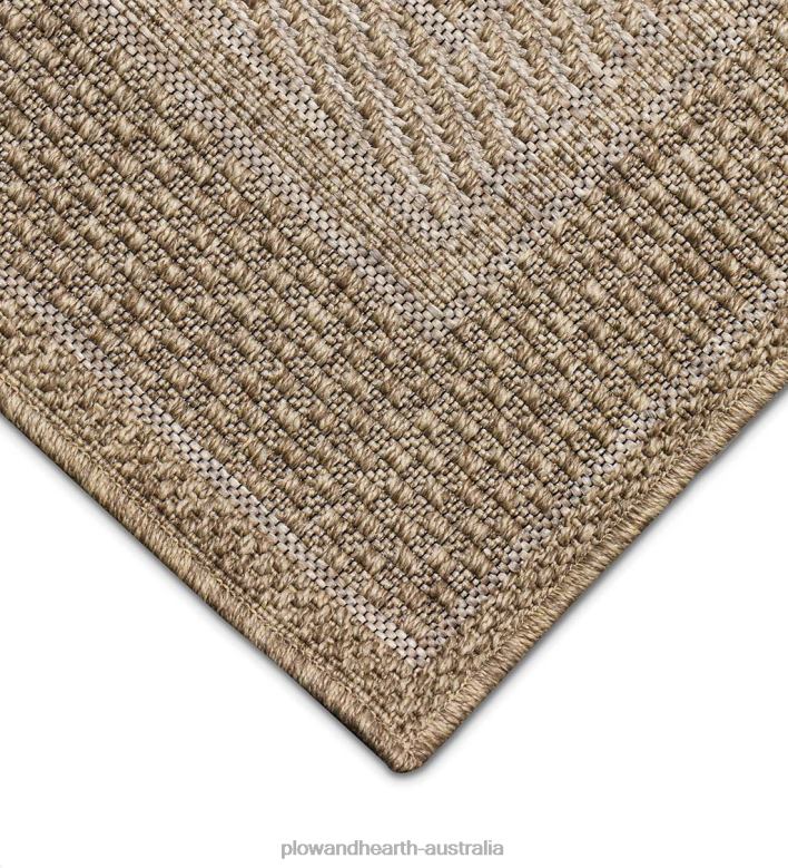 Plow & Hearth Indoor/Outdoor Beachcomber Border Rug P22BD1789 Rugs & Mats