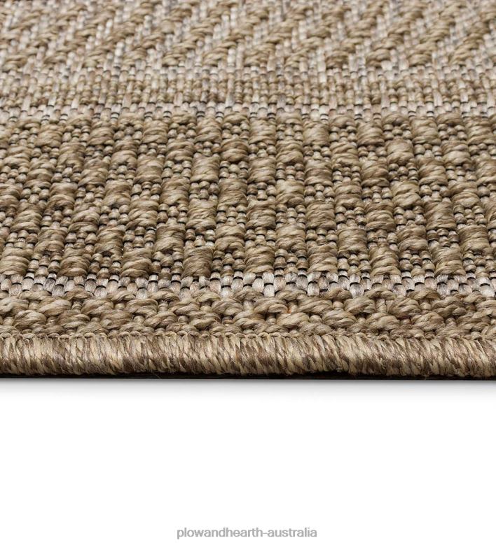 Plow & Hearth Indoor/Outdoor Beachcomber Border Rug P22BD1789 Rugs & Mats