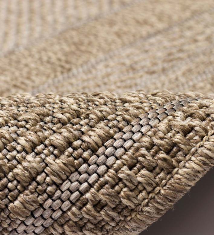 Plow & Hearth Indoor/Outdoor Beachcomber Border Rug P22BD1789 Rugs & Mats